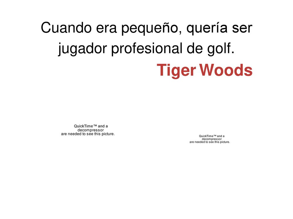 Cuando era pequeño, quería ser jugador profesional de golf.