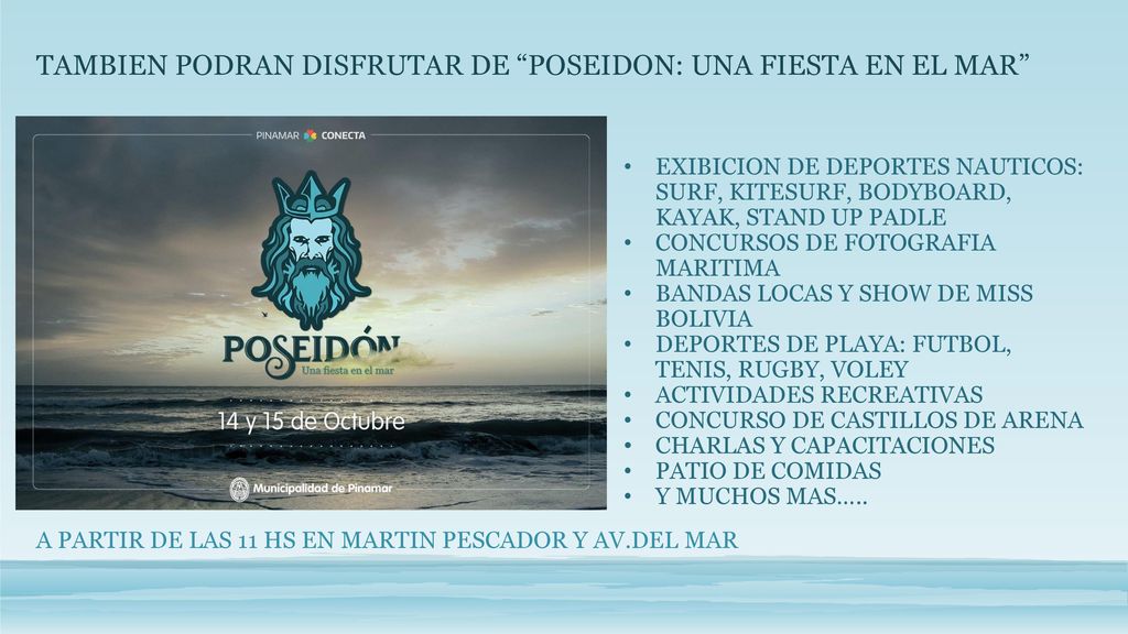 TAMBIEN PODRAN DISFRUTAR DE POSEIDON: UNA FIESTA EN EL MAR