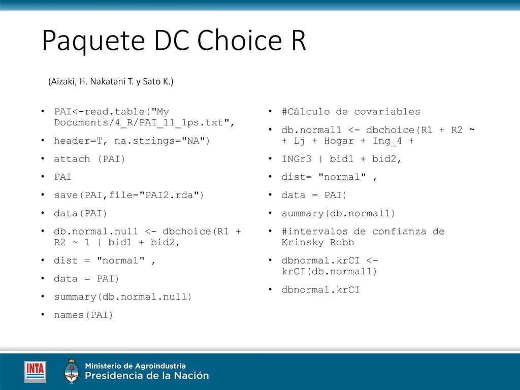 Paquete DC Choice R (Aizaki, H. Nakatani T. y Sato K.)