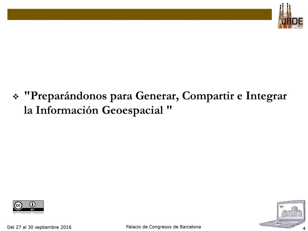 Preparándonos para Generar, Compartir e Integrar la Información Geoespacial