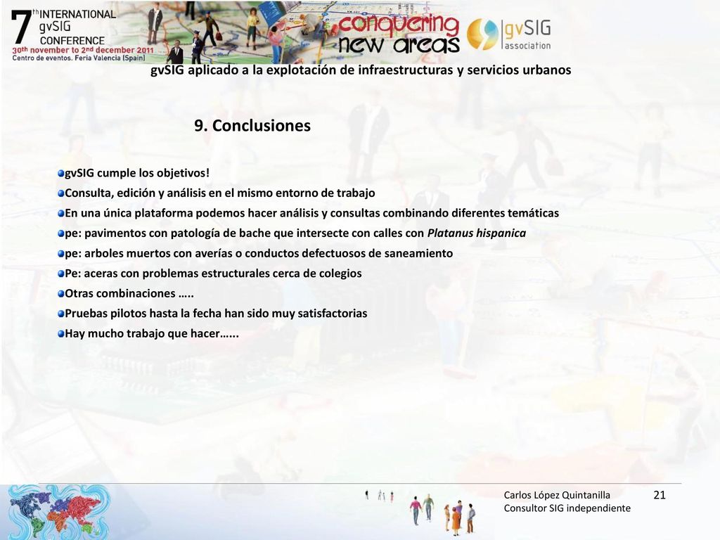gvSIG aplicado a la explotación de infraestructuras y servicios urbanos