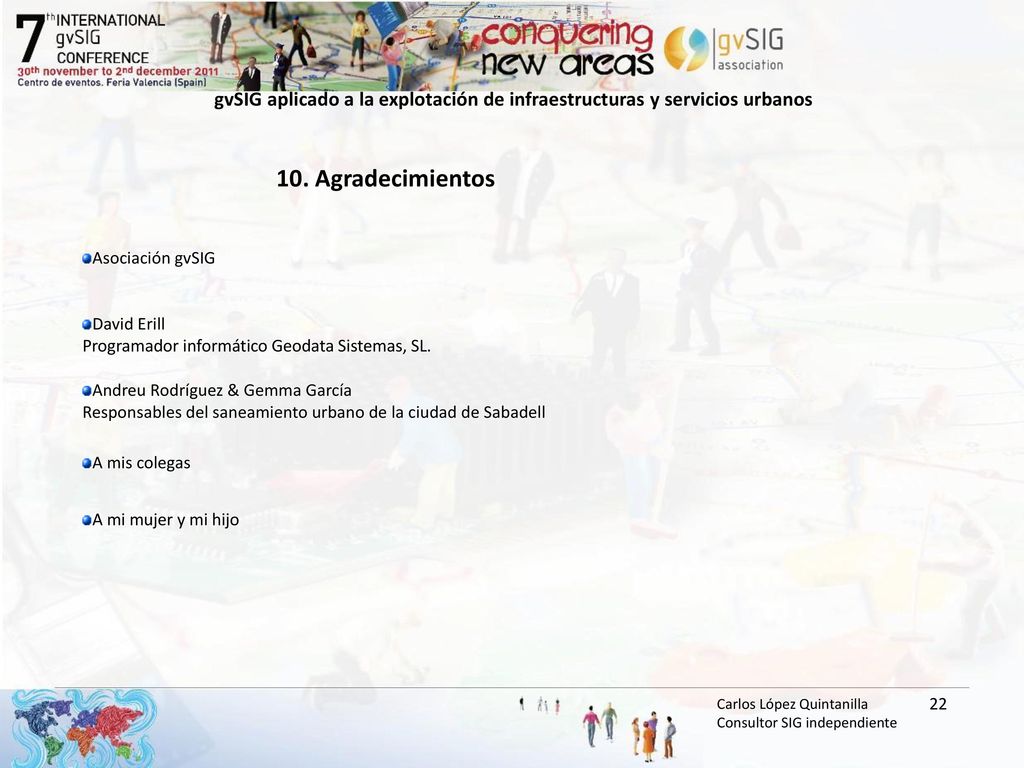 gvSIG aplicado a la explotación de infraestructuras y servicios urbanos