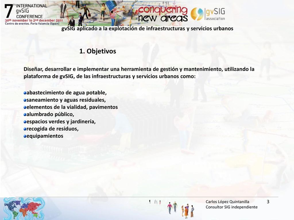gvSIG aplicado a la explotación de infraestructuras y servicios urbanos