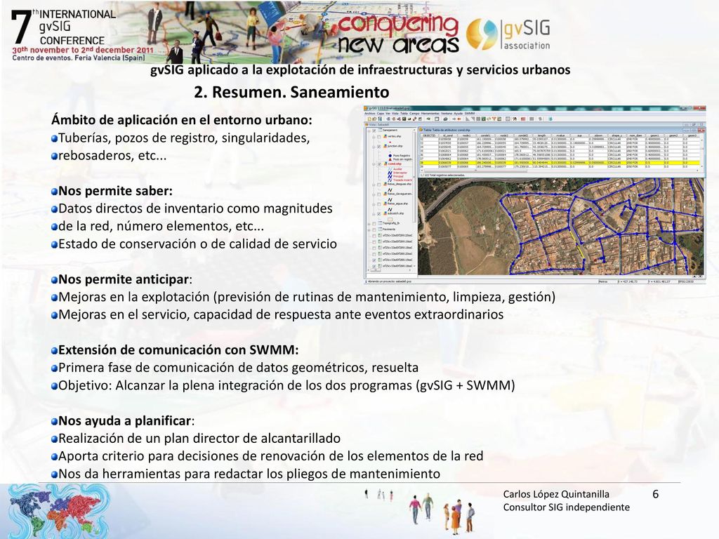 gvSIG aplicado a la explotación de infraestructuras y servicios urbanos