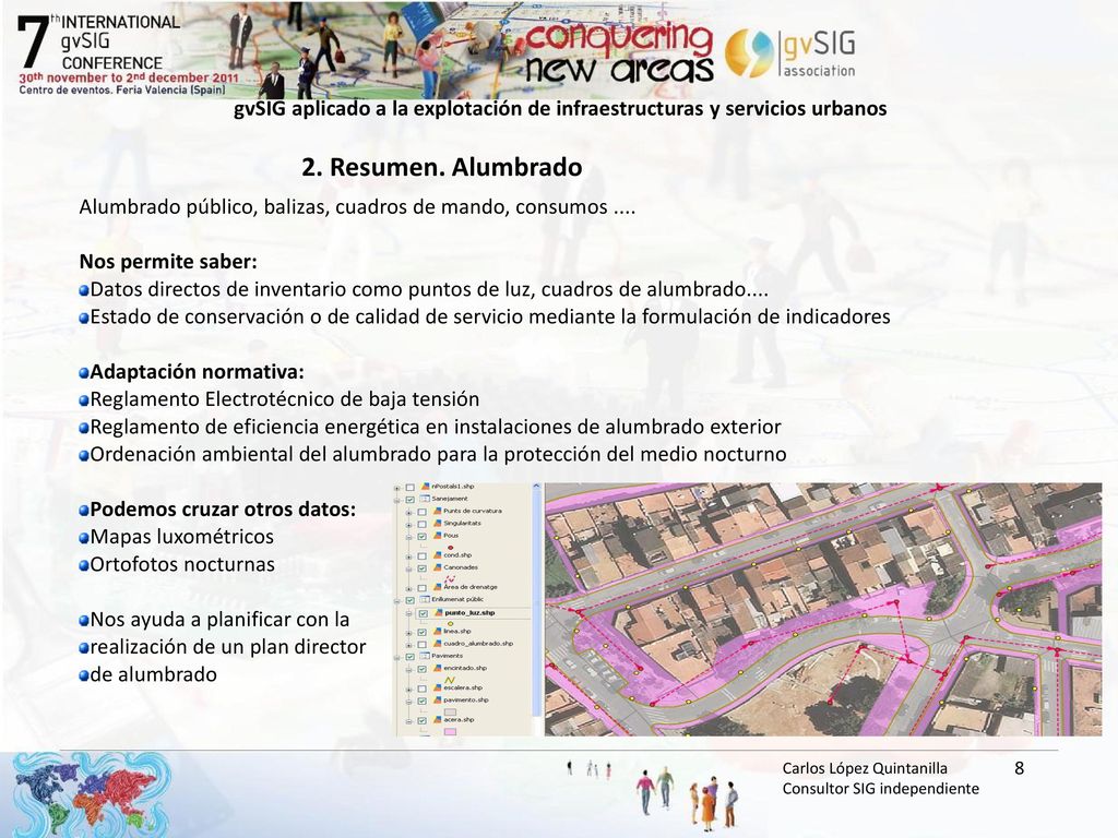 gvSIG aplicado a la explotación de infraestructuras y servicios urbanos