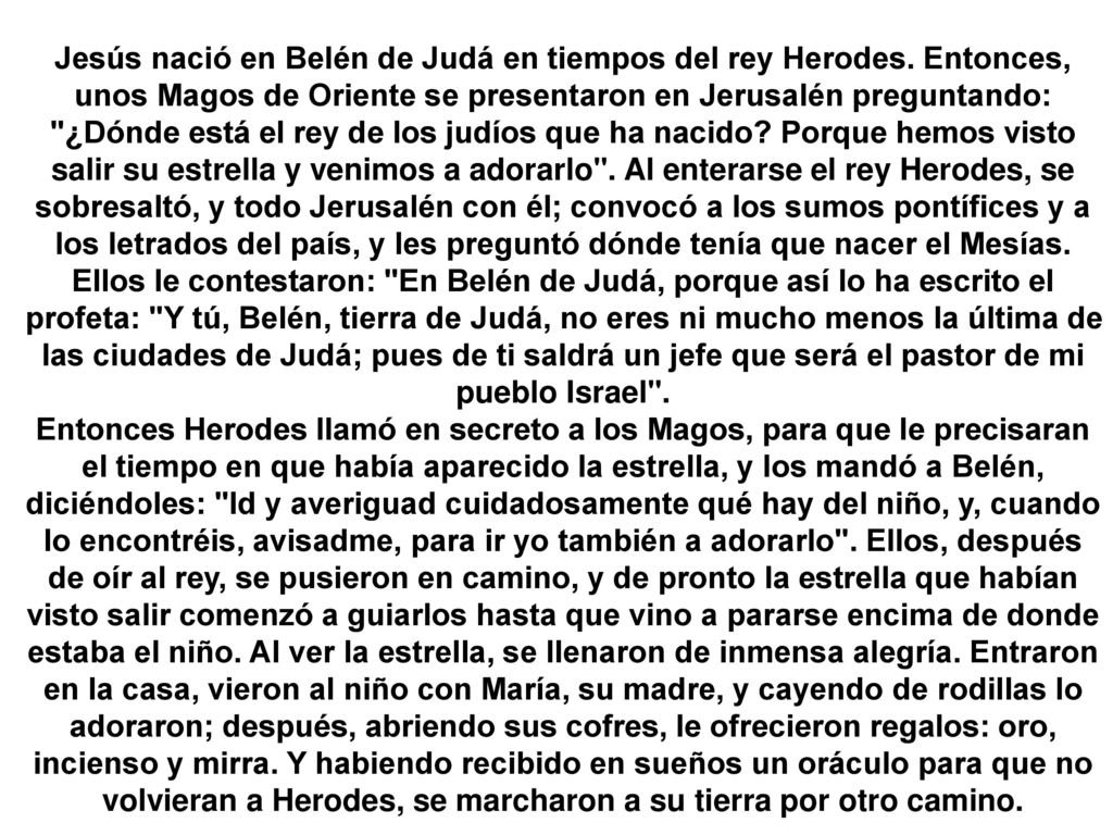Jesús nació en Belén de Judá en tiempos del rey Herodes