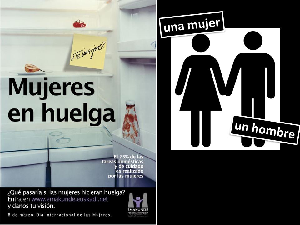 una mujer un hombre