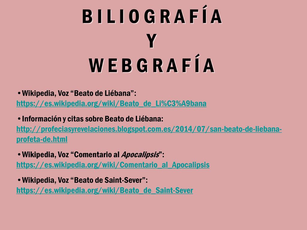 B I L I O G R A F Í A Y W E B G R A F Í A