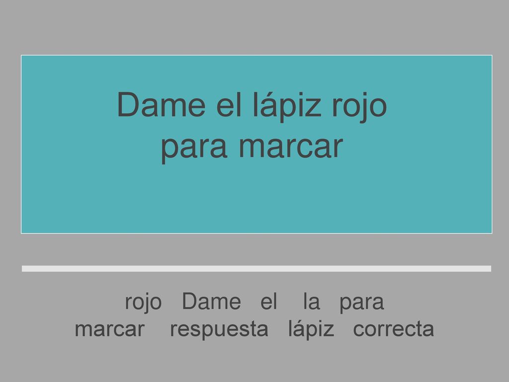 marcar respuesta lápiz correcta