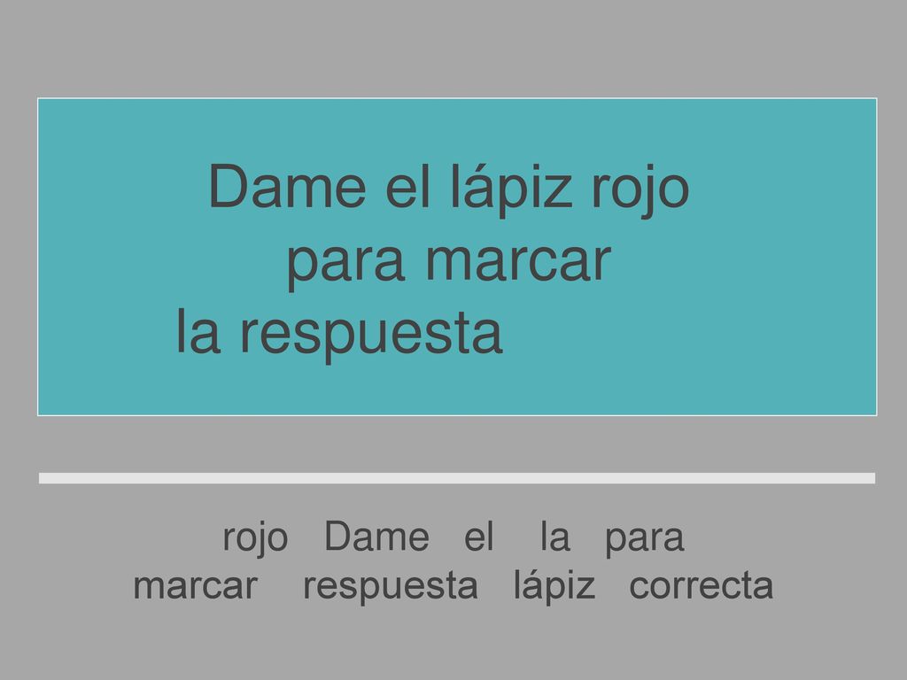marcar respuesta lápiz correcta