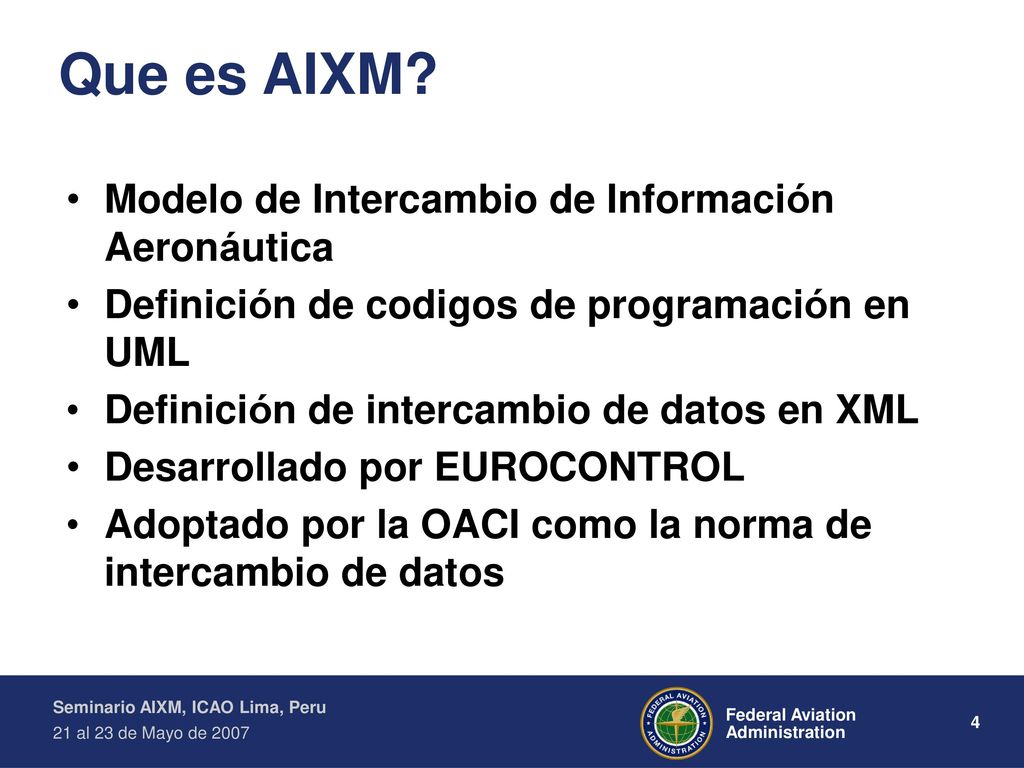 Que es AIXM Modelo de Intercambio de Información Aeronáutica