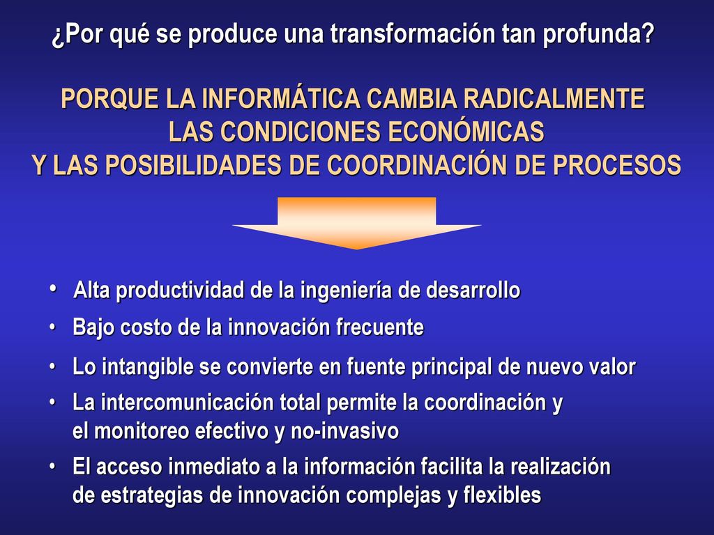 ¿Por qué se produce una transformación tan profunda