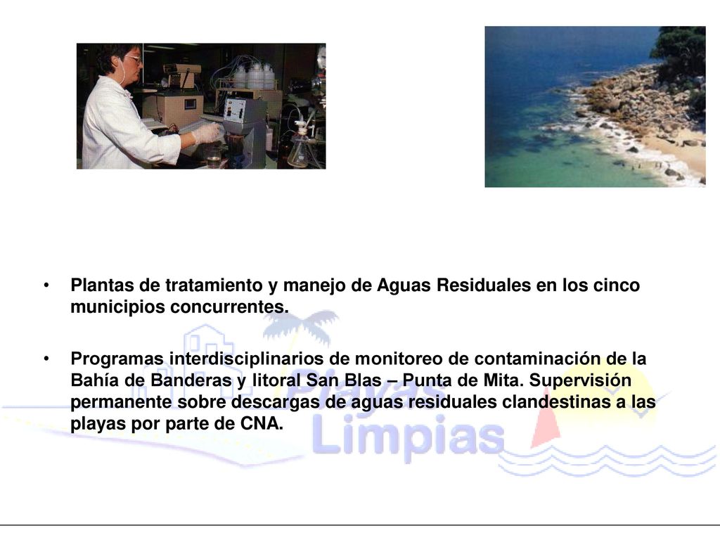 Plantas de tratamiento y manejo de Aguas Residuales en los cinco municipios concurrentes.