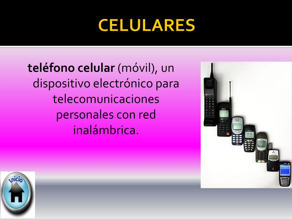 CELULARES teléfono celular (móvil), un dispositivo electrónico para telecomunicaciones personales con red inalámbrica.