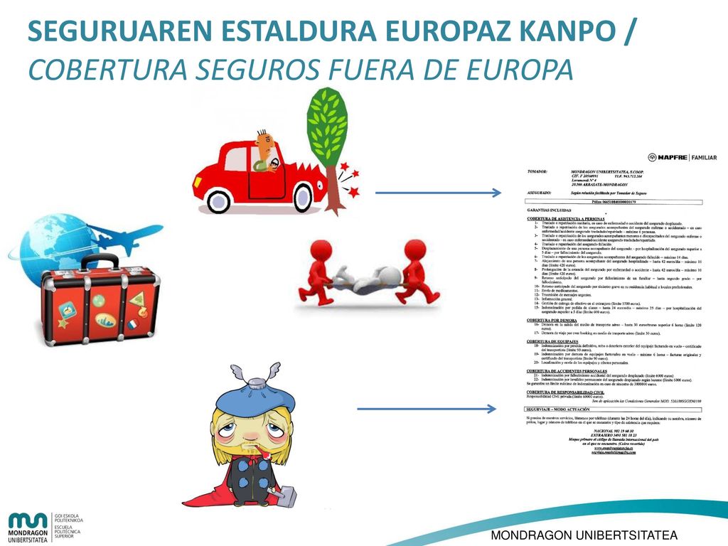 SEGURUAREN ESTALDURA EUROPAZ KANPO / COBERTURA SEGUROS FUERA DE EUROPA