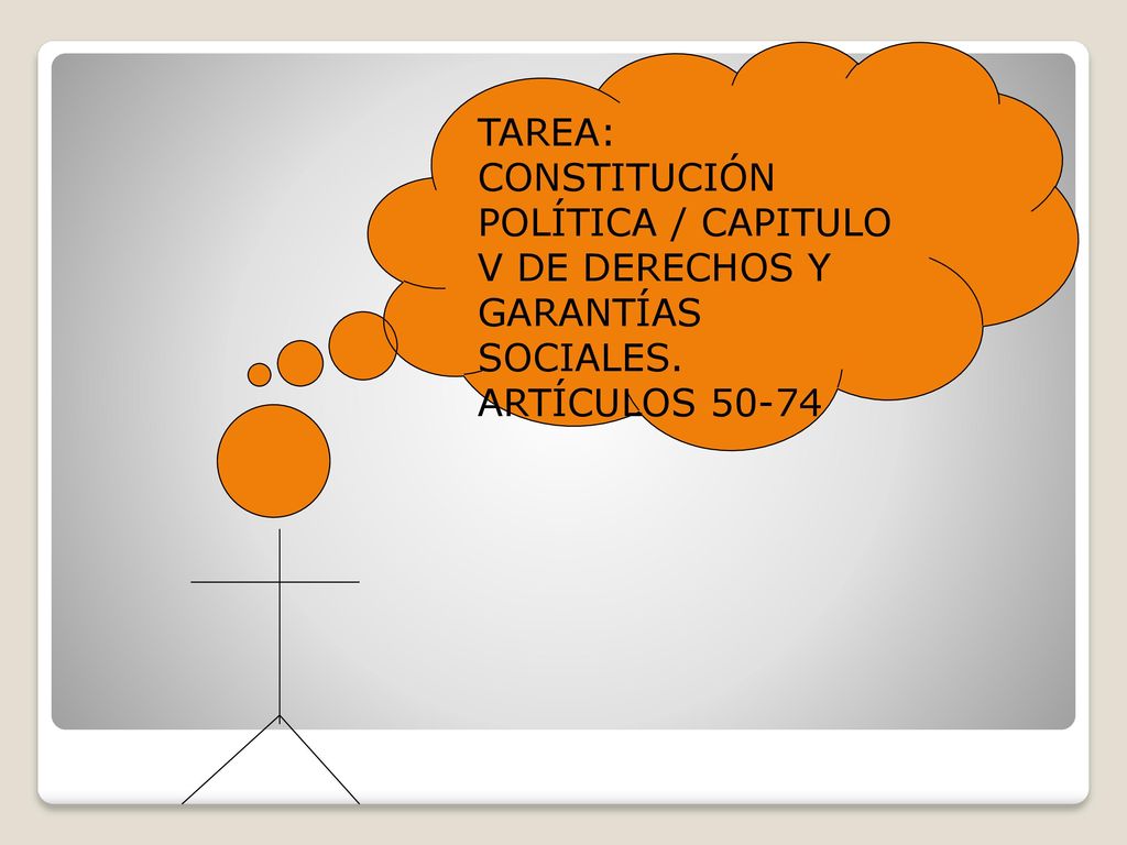 TAREA: CONSTITUCIÓN POLÍTICA / CAPITULO V DE DERECHOS Y GARANTÍAS SOCIALES.