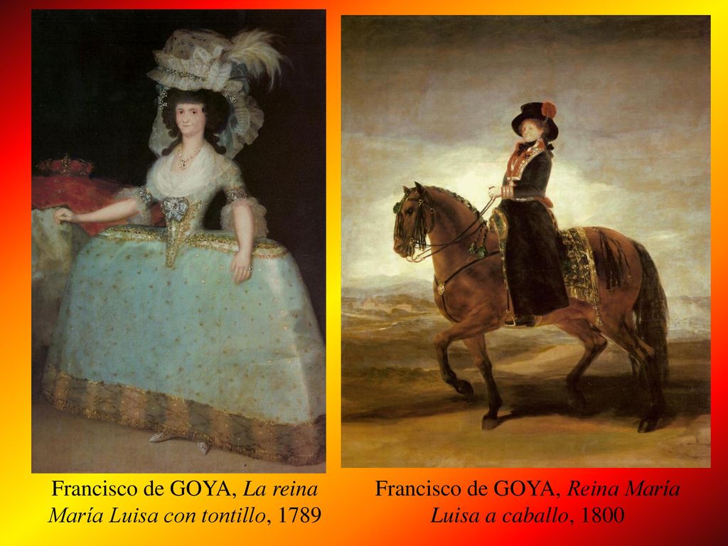 Francisco de GOYA, La reina María Luisa con tontillo, 1789