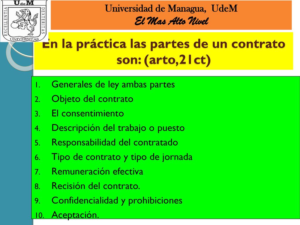 En la práctica las partes de un contrato son: (arto,21ct)