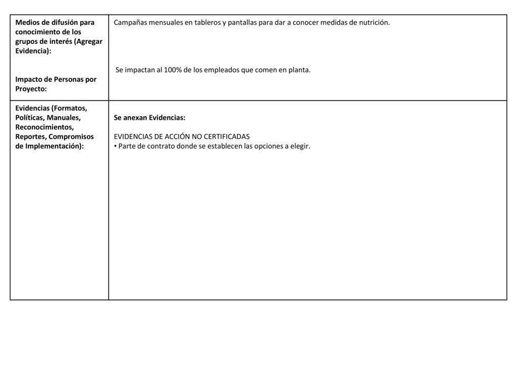 Medios de difusión para conocimiento de los grupos de interés (Agregar Evidencia):