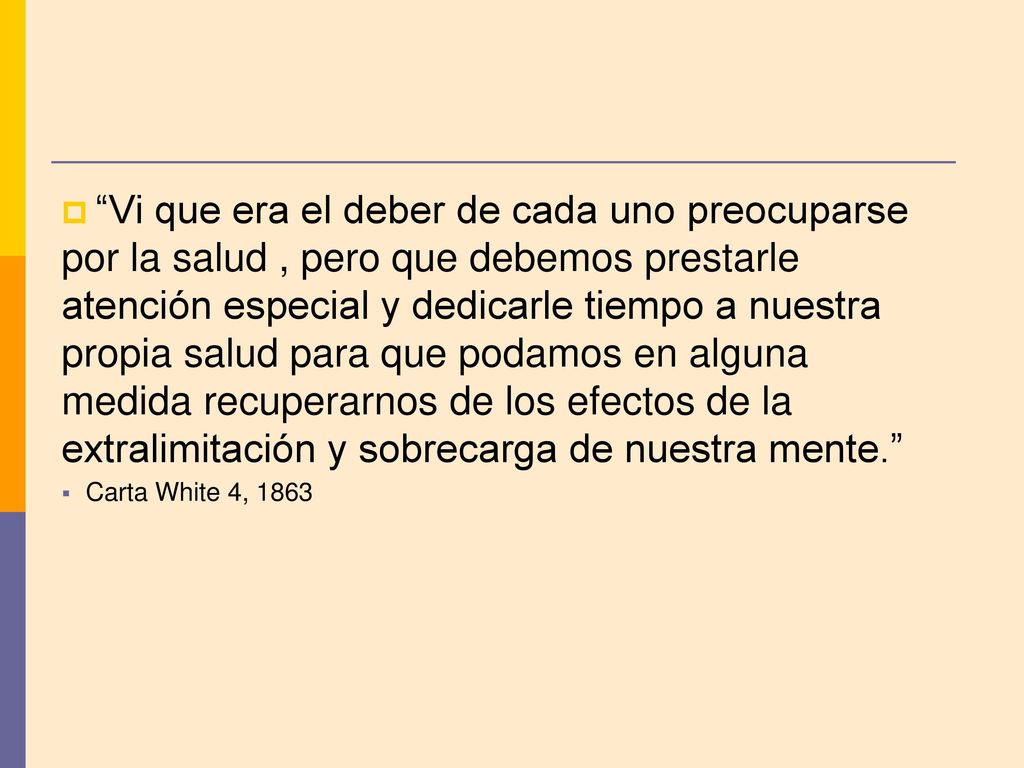  Vi que era el deber de cada uno preocuparse