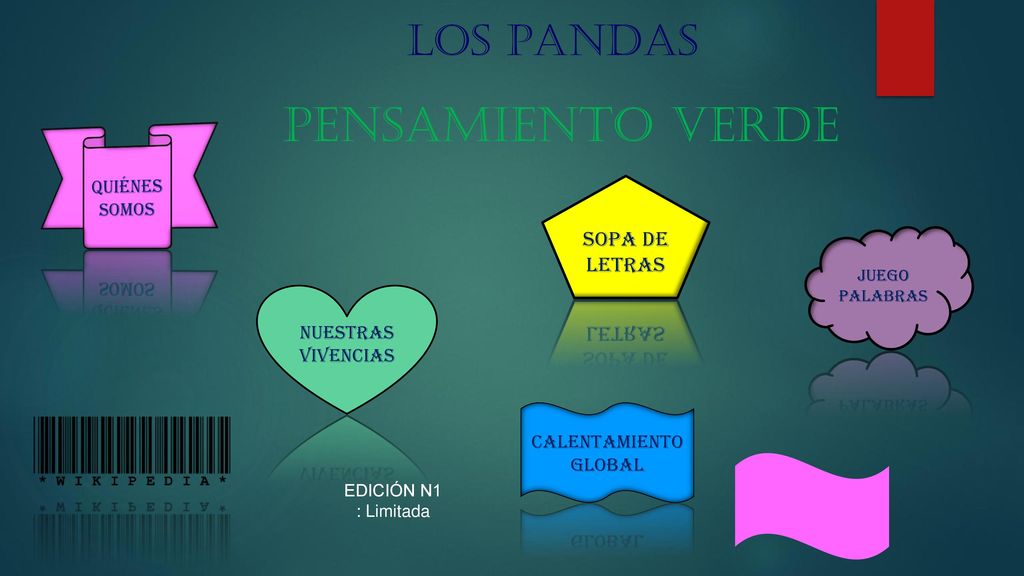 Pensamiento verde Los Pandas Sopa de letras QUIÉNES SOMOS Nuestras