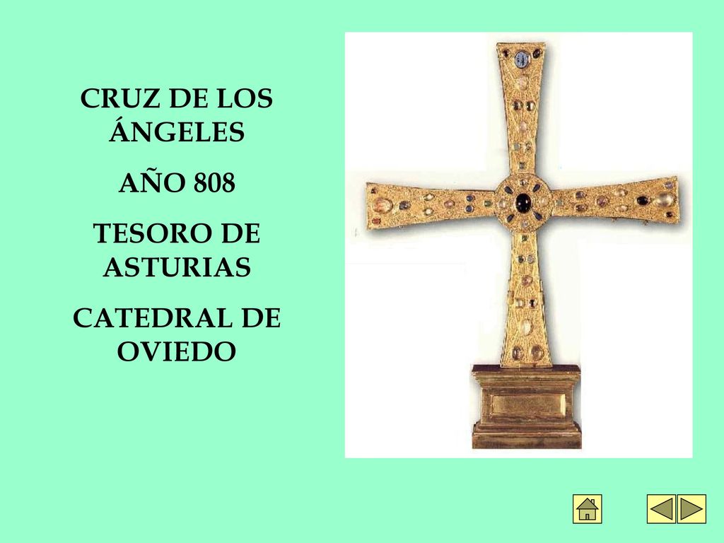 CRUZ DE LOS ÁNGELES AÑO 808 TESORO DE ASTURIAS CATEDRAL DE OVIEDO