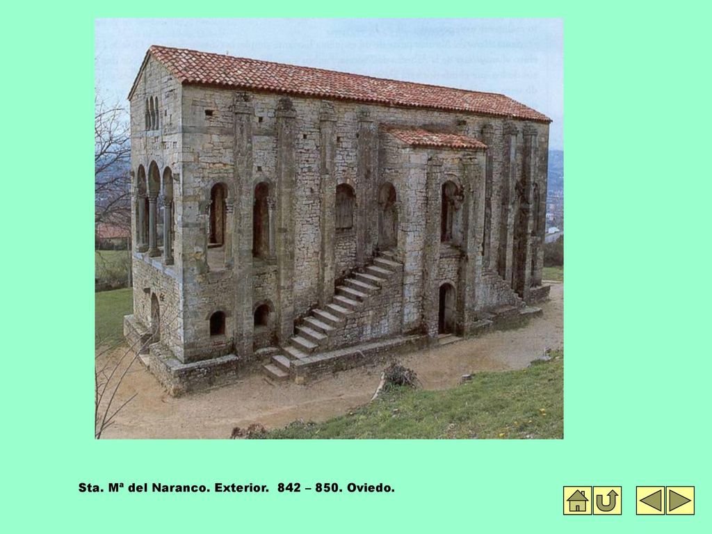 Sta. Mª del Naranco. Exterior. 842 – 850. Oviedo.
