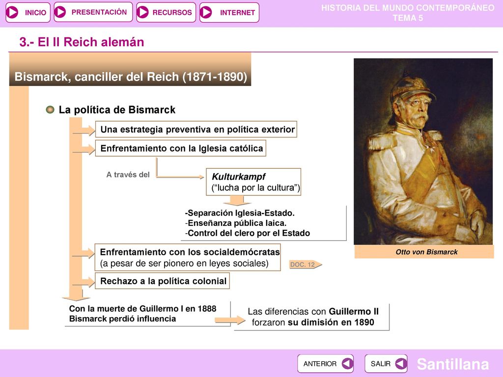 Las diferencias con Guillermo II forzaron su dimisión en 1890