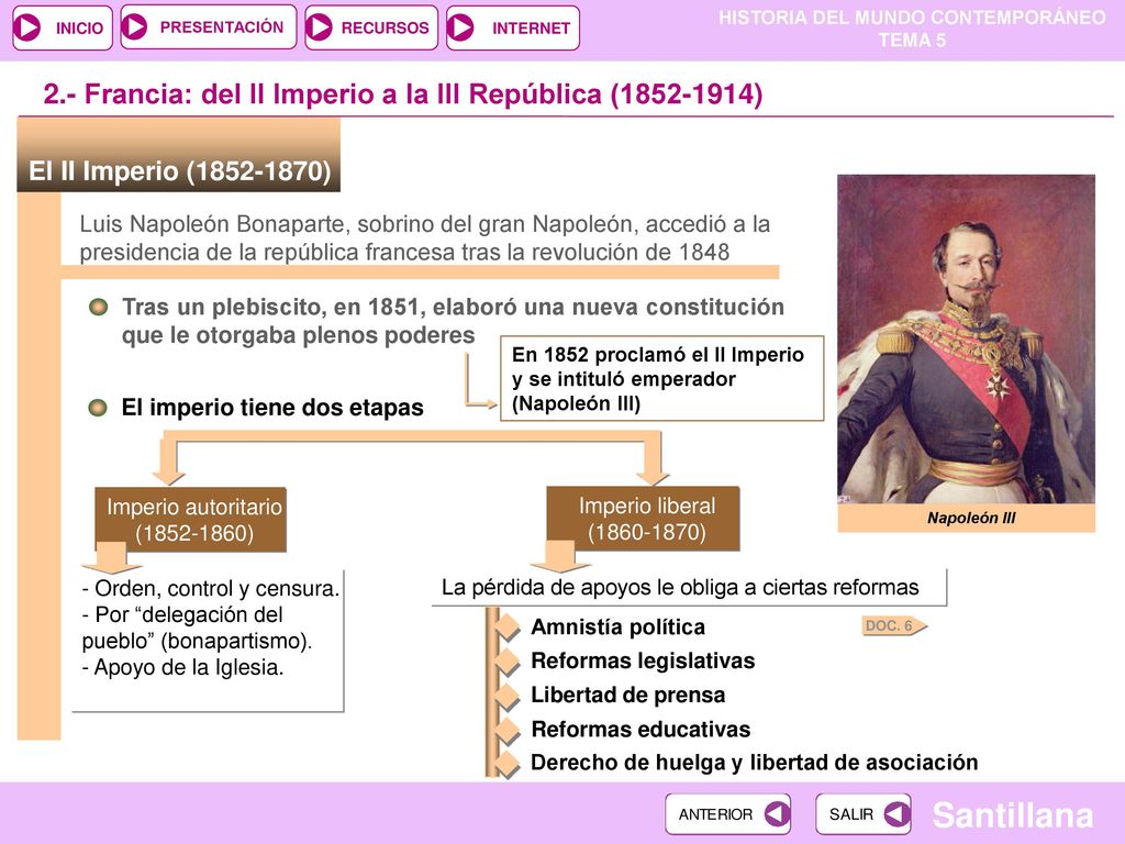 2.- Francia: del II Imperio a la III República ( )