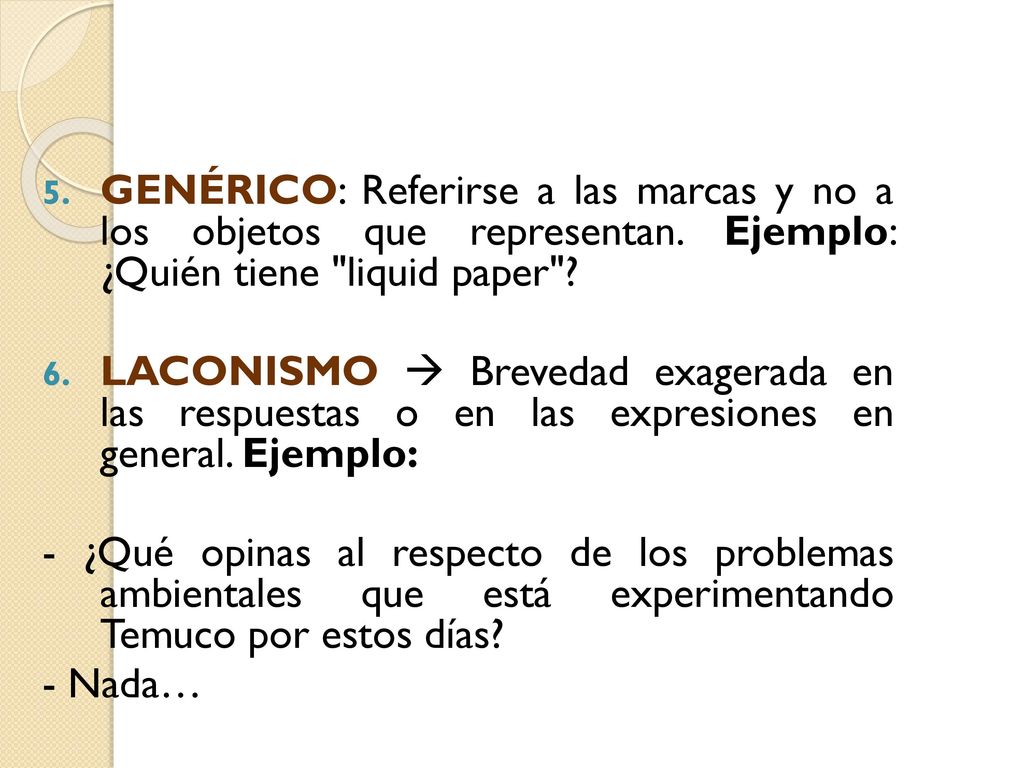 GENÉRICO: Referirse a las marcas y no a los objetos que representan