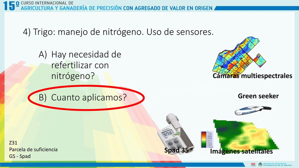 Ejemplo Evaluación en 1 nudo Zonas de productividad y NDVI