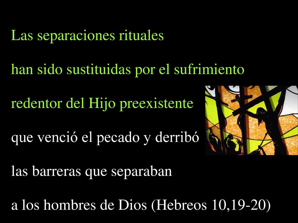 Las separaciones rituales han sido sustituidas por el sufrimiento