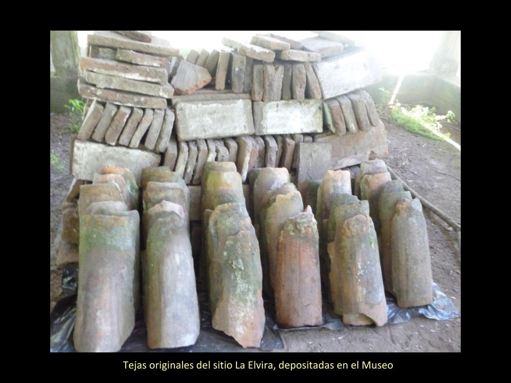 Tejas originales del sitio La Elvira, depositadas en el Museo
