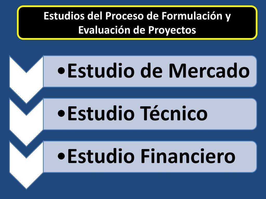 Estudios del Proceso de Formulación y Evaluación de Proyectos