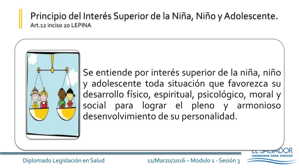 Principio del Interés Superior de la Niña, Niño y Adolescente. Art