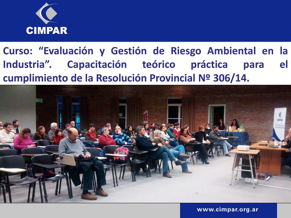 Curso: Evaluación y Gestión de Riesgo Ambiental en la Industria