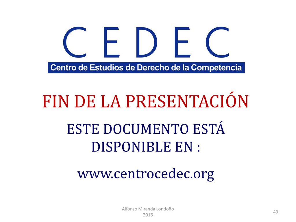 FIN DE LA PRESENTACIÓN ESTE DOCUMENTO ESTÁ DISPONIBLE EN :
