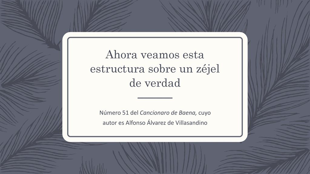 Ahora veamos esta estructura sobre un zéjel de verdad
