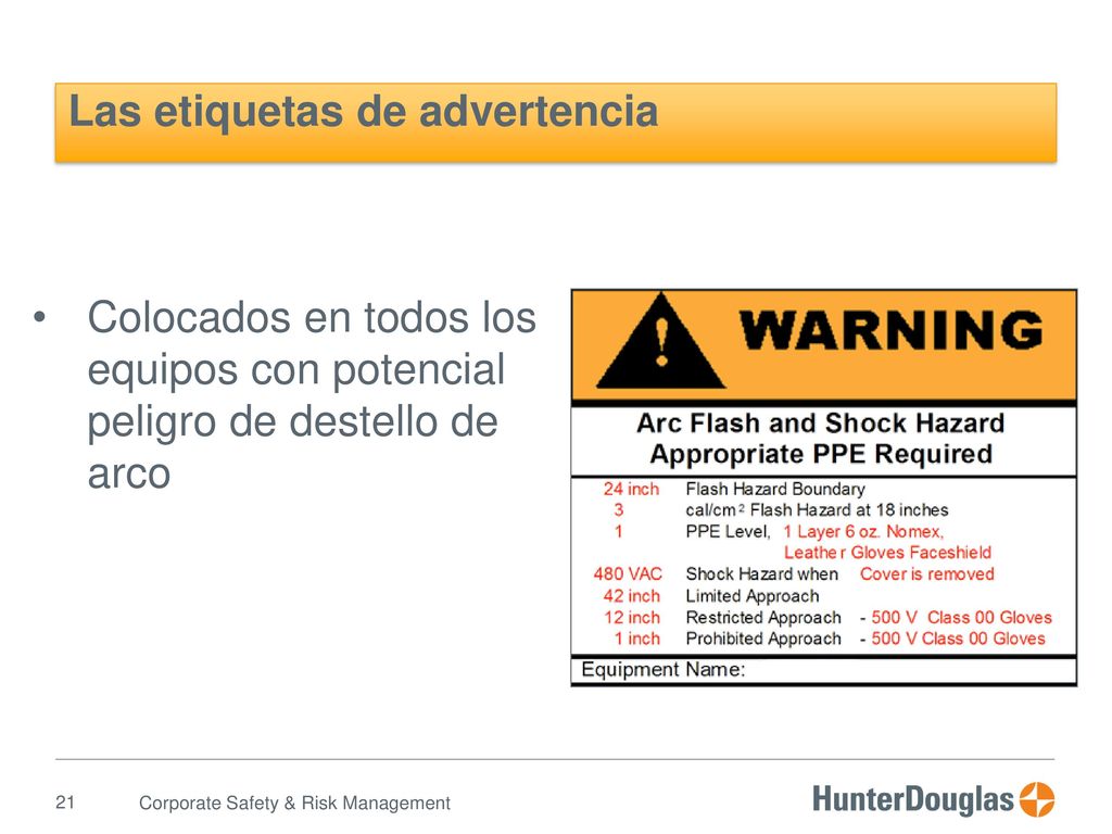Las etiquetas de advertencia
