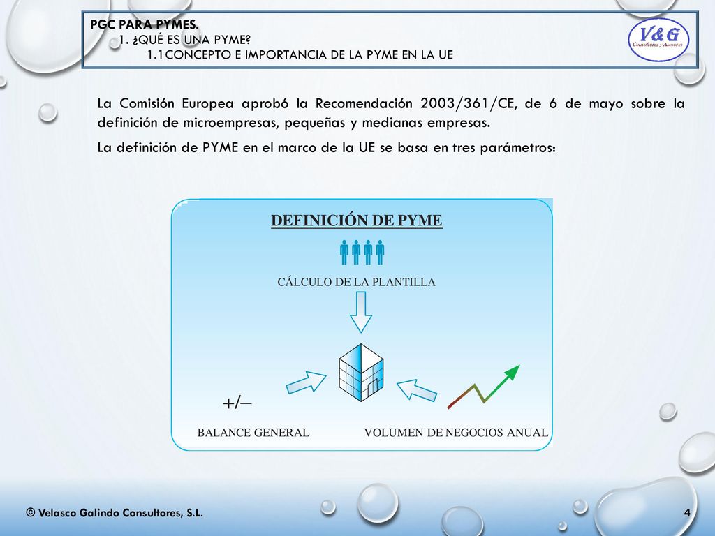 La definición de PYME en el marco de la UE se basa en tres parámetros:
