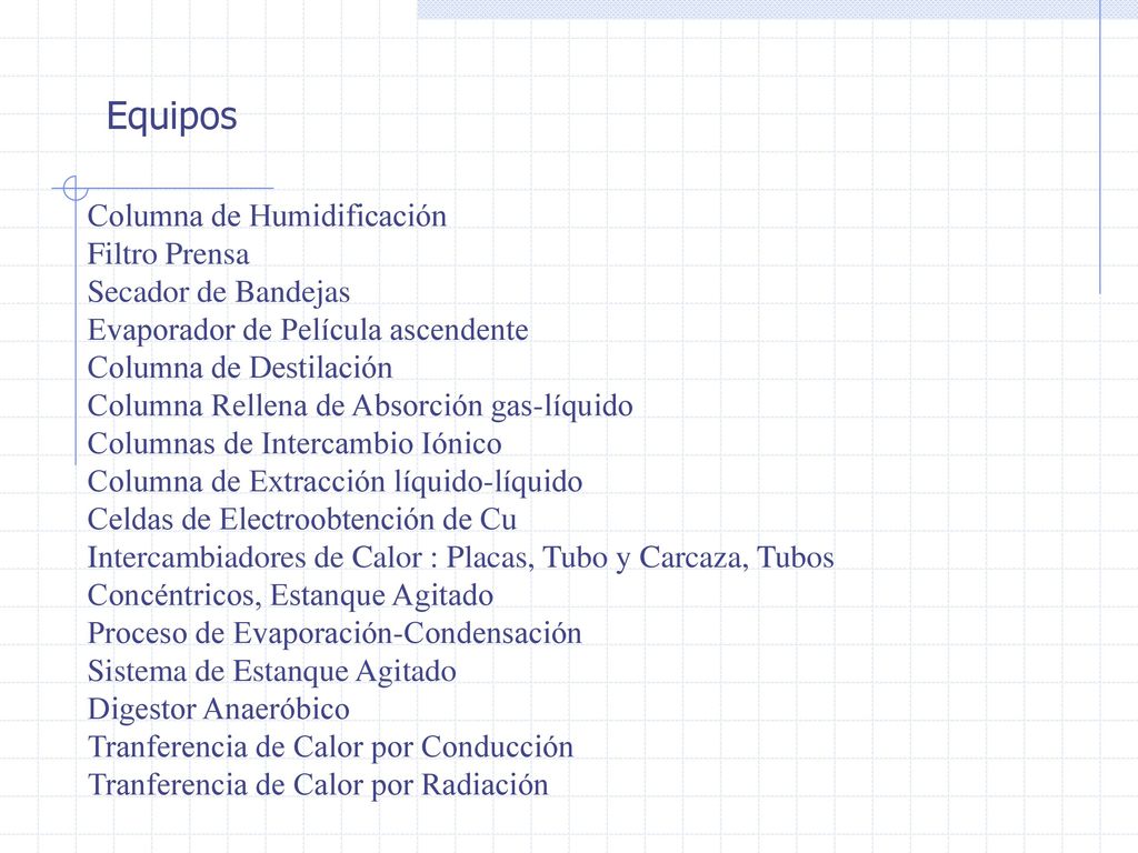 Equipos Columna de Humidificación Filtro Prensa Secador de Bandejas