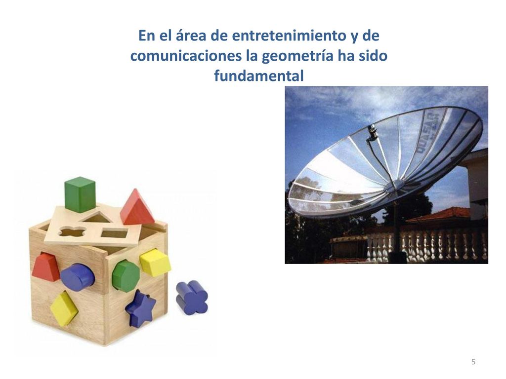 En el área de entretenimiento y de comunicaciones la geometría ha sido fundamental