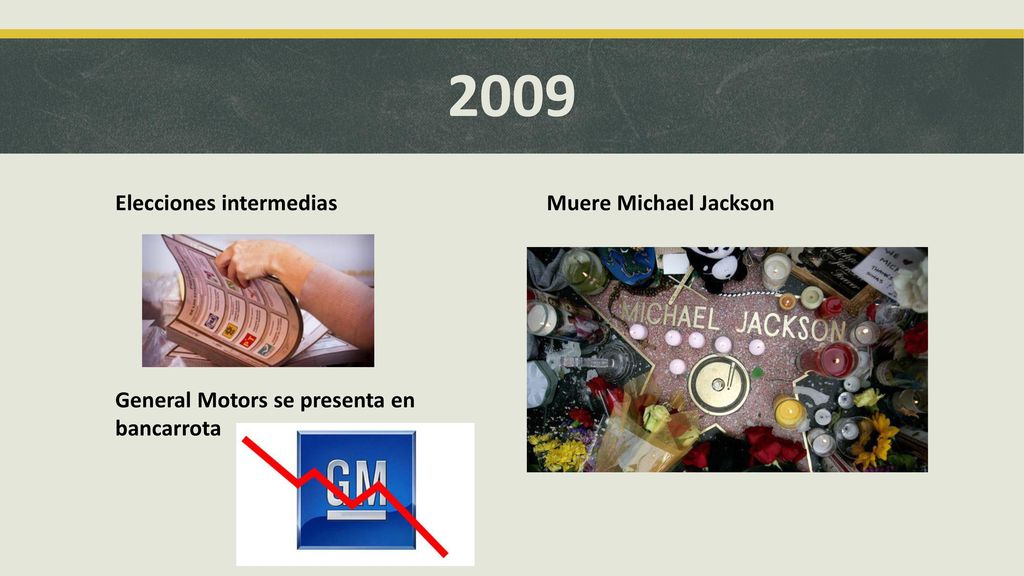 2009 Elecciones intermedias General Motors se presenta en bancarrota