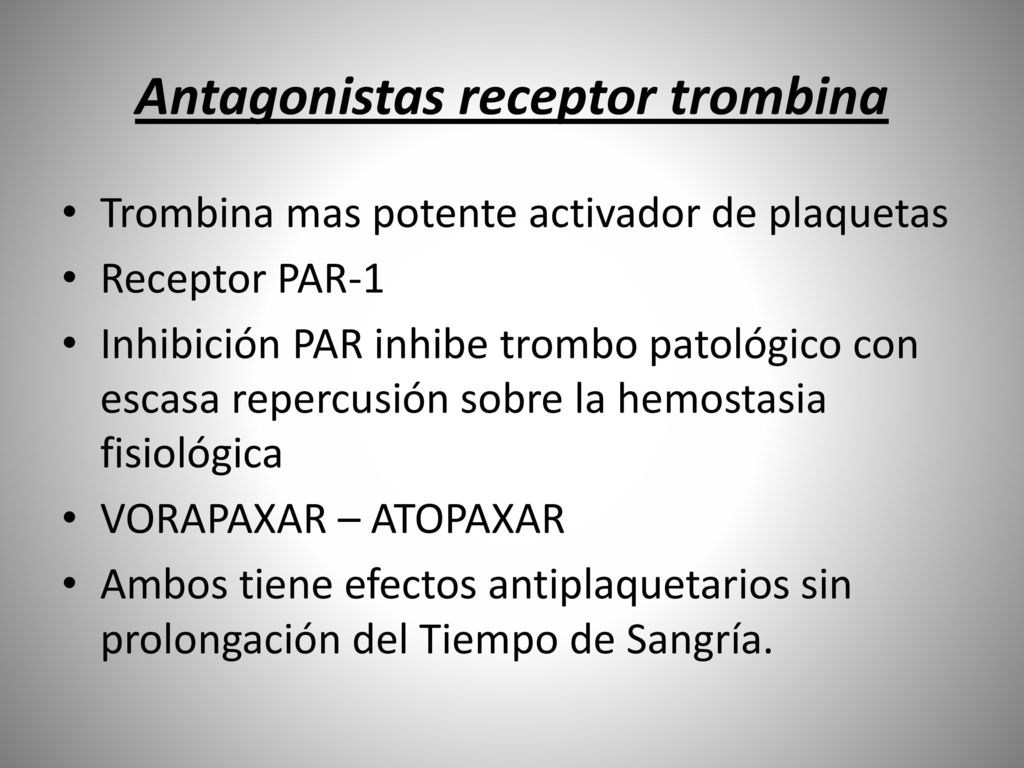 Antagonistas receptor trombina
