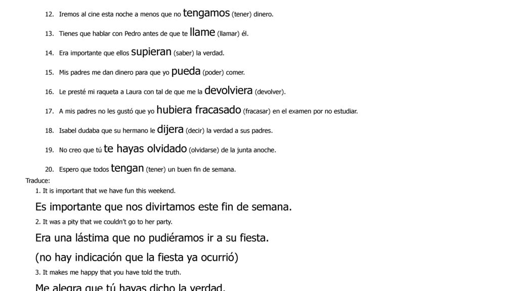 Es importante que nos divirtamos este fin de semana.