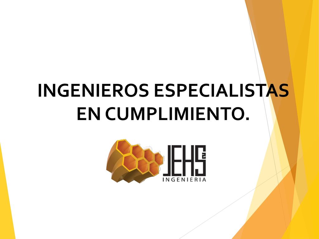 INGENIEROS ESPECIALISTAS EN CUMPLIMIENTO.