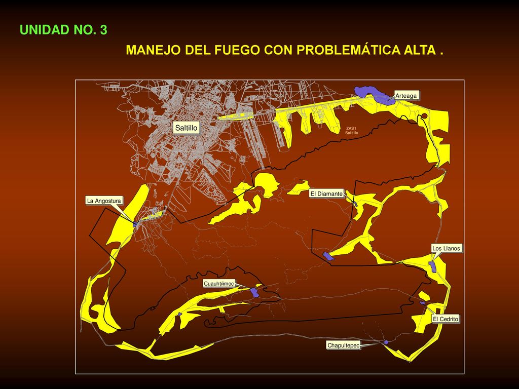 UNIDAD NO. 3 MANEJO DEL FUEGO CON PROBLEMÁTICA ALTA .