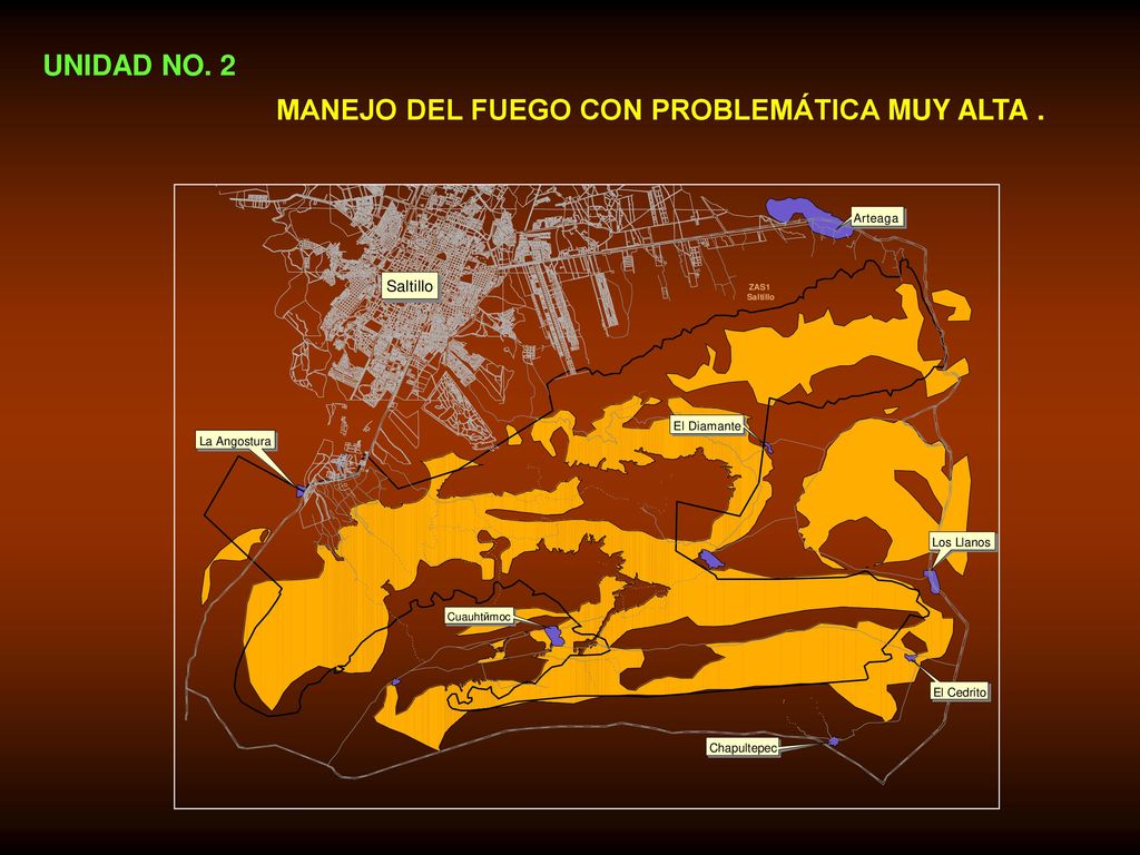 UNIDAD NO. 2 MANEJO DEL FUEGO CON PROBLEMÁTICA MUY ALTA .