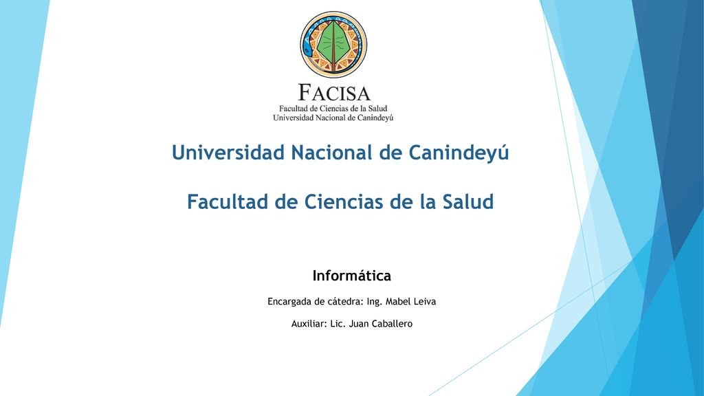 Universidad Nacional de Canindeyú Facultad de Ciencias de la Salud