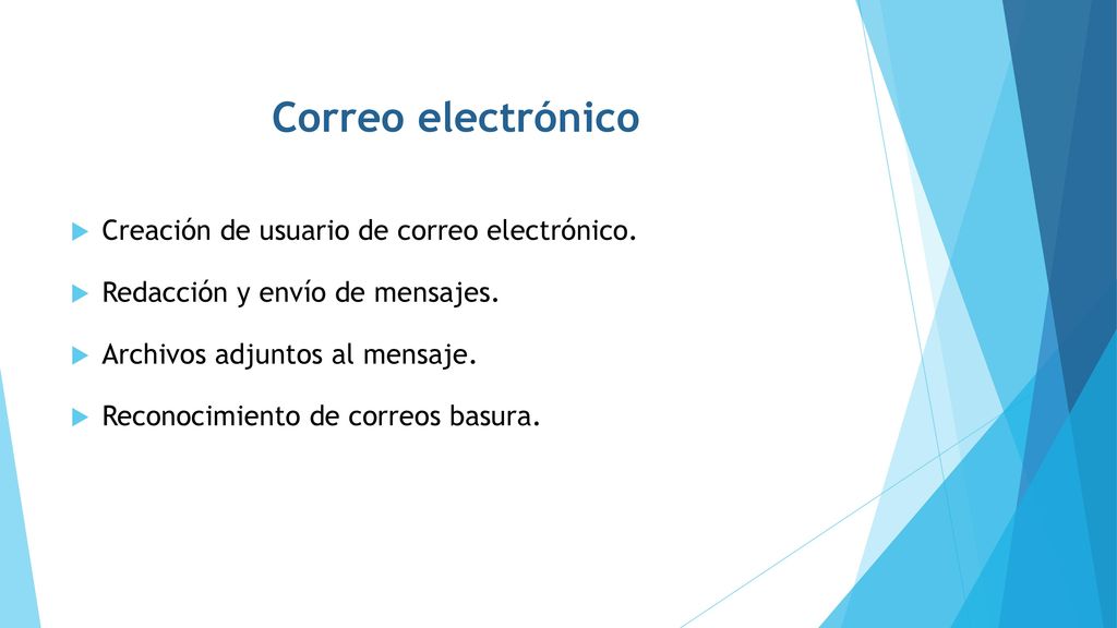 Correo electrónico Creación de usuario de correo electrónico.